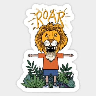 Lion Boy Roar! Sticker